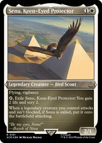 Senu, Keen-Eyed Protector (Foil Etched), Universes Beyond: Assassin's Creed