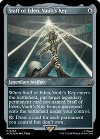 Staff of Eden, Vault's Key (Foil Etched), Universes Beyond: Assassin's Creed