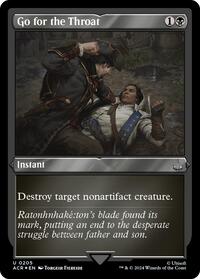 Go for the Throat (Foil Etched), Universes Beyond: Assassin's Creed