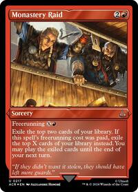 Monastery Raid (Foil Etched), Universes Beyond: Assassin's Creed