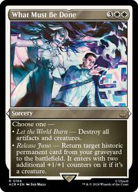 What Must Be Done (Foil Etched), Universes Beyond: Assassin's Creed
