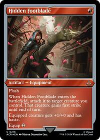 Hidden Footblade (Foil Etched), Universes Beyond: Assassin's Creed
