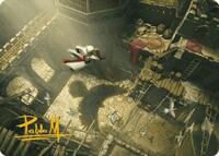 Rooftop Bypass Art Card (Gold-Stamped Signature), Art Series: Universes Beyond: Assassin's Creed