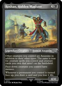 Roshan, Hidden Magister (Foil Etched), Universes Beyond: Assassin's Creed