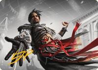 Ezio Auditore da Firenze Art Card (Gold-Stamped Signature), Art Series: Universes Beyond: Assassin's Creed