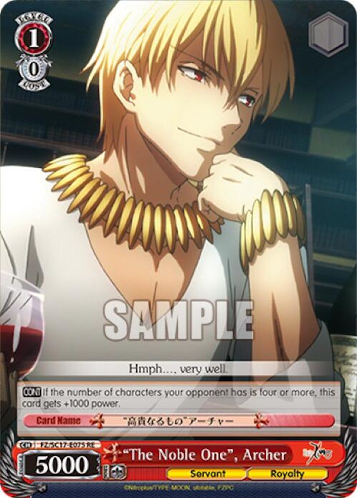 "The Noble One", Archer, Standard, front
