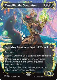 Camellia, the Seedmiser (Borderless) (Raised Foil), Bloomburrow