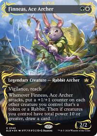 Finneas, Ace Archer (Borderless) (Raised Foil), Bloomburrow