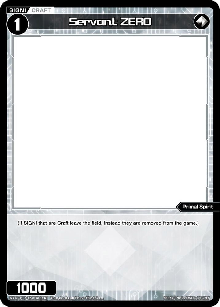 Servant ZERO (Parallel Foil) // [Virus] (Non-Foil), Standard, front