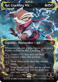 Ral, Crackling Wit (Borderless) (Raised Foil), Bloomburrow