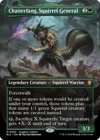 Chatterfang, Squirrel General (Borderless), Commander: Bloomburrow