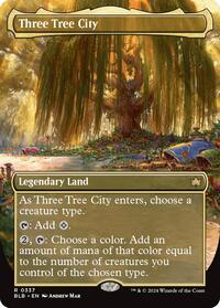 Three Tree City (Borderless) (0337), Bloomburrow