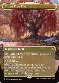 Three Tree City (Borderless) (0339), Bloomburrow