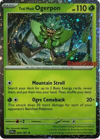 Teal Mask Ogerpon (Cosmos Holo) (Gamestop Exclusive)