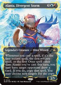 Alania, Divergent Storm (Borderless) (Raised Foil), Bloomburrow