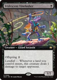 Iridescent Vinelasher (Extended Art), Bloomburrow