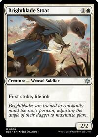 Brightblade Stoat, Bloomburrow