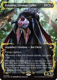 Zoraline, Cosmos Caller (Borderless) (Raised Foil), Bloomburrow