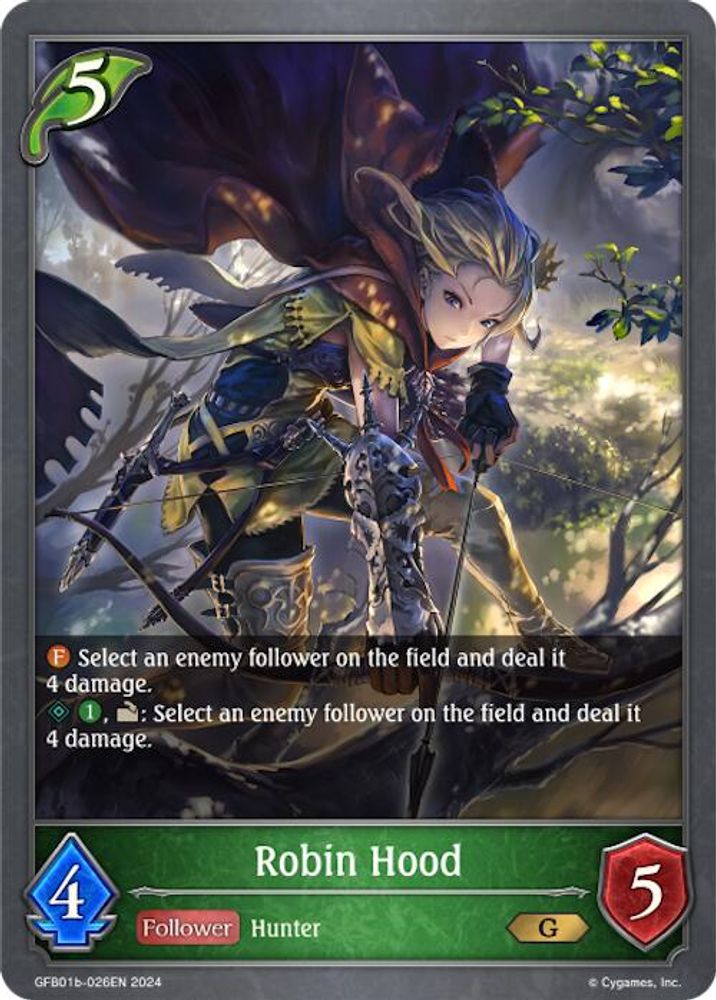 Robin Hood, Standard, front