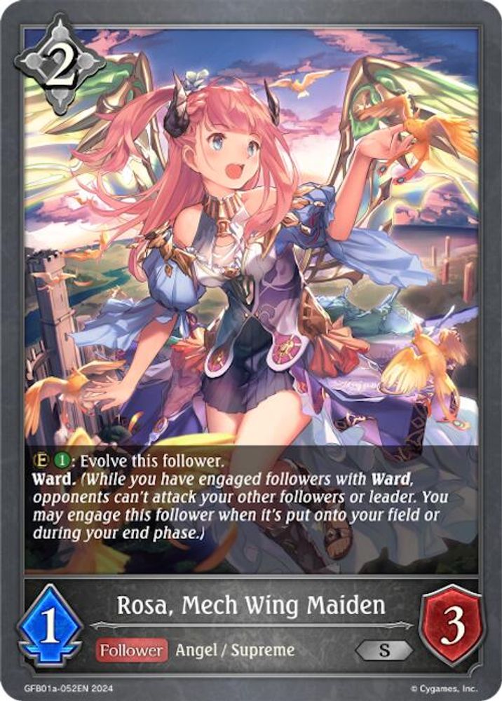 Rosa, Mech Wing Maiden (GFB01a-052EN), Standard, front
