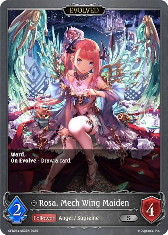 Rosa, Mech Wing Maiden (Evolved) (GFB01a-053EN), Standard, front