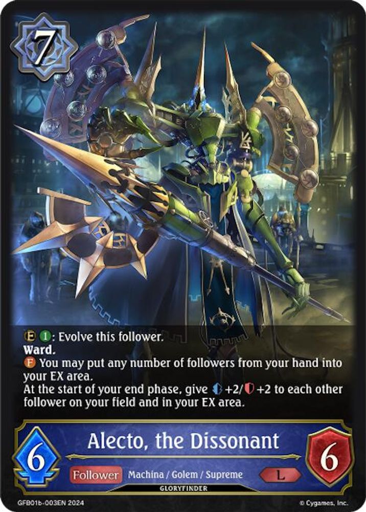 Alecto, the Dissonant, Standard, front