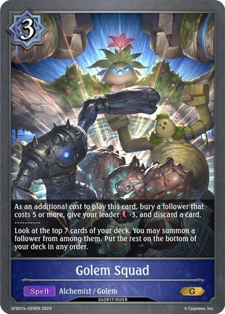 Golem Squad, Standard, front