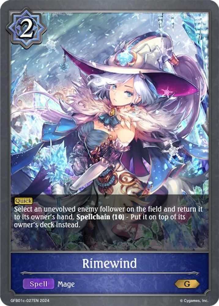 Rimewind, Standard, front