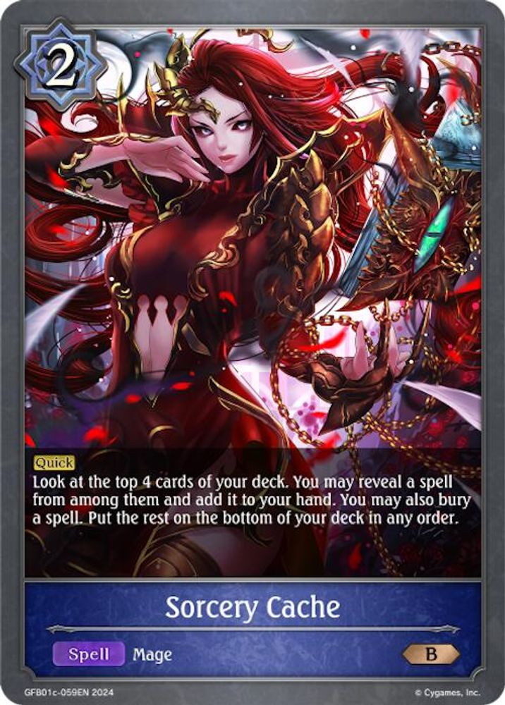 Sorcery Cache, Standard, front