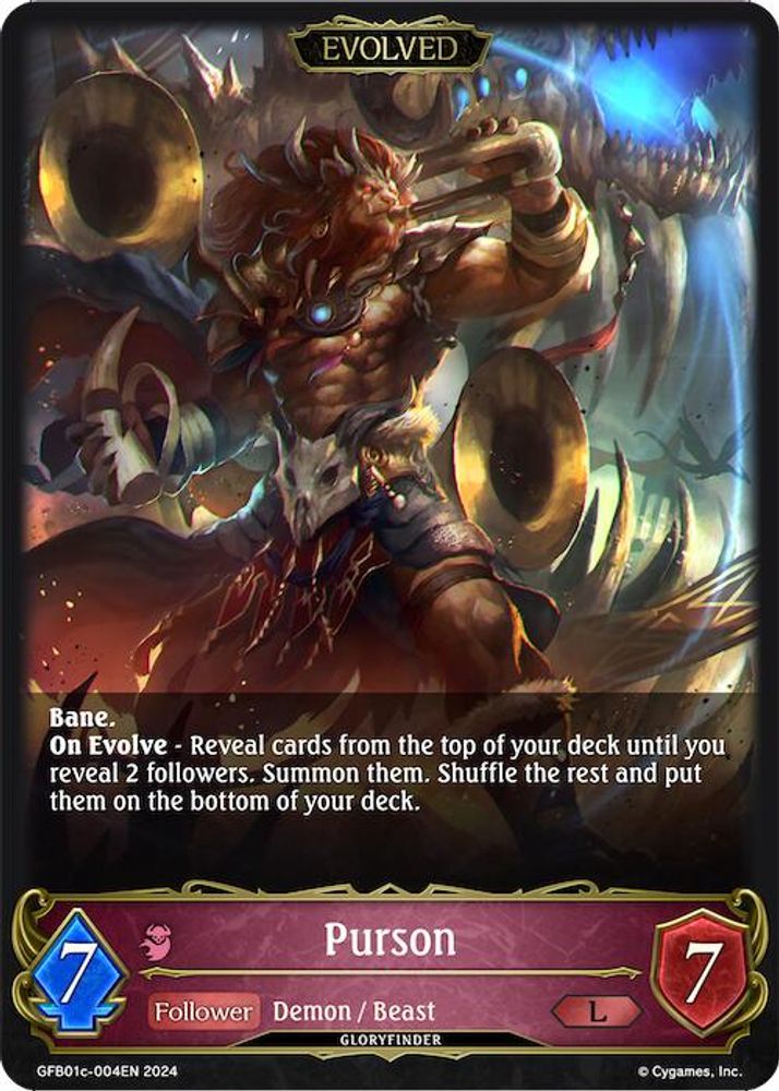 Purson (Evolved), Standard, front