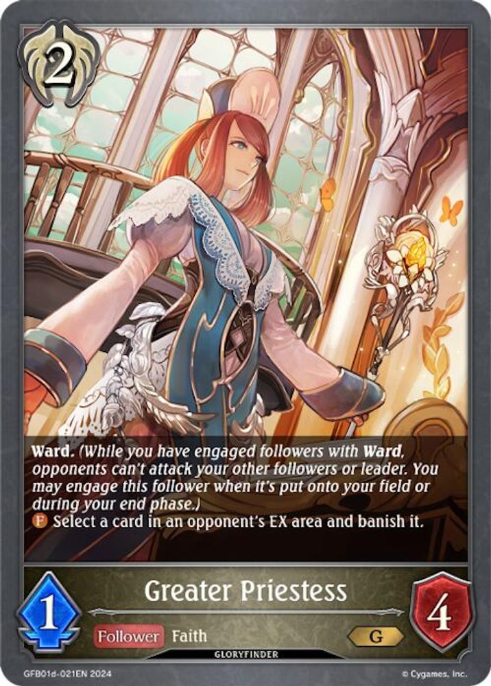 Greater Priestess, Standard, front