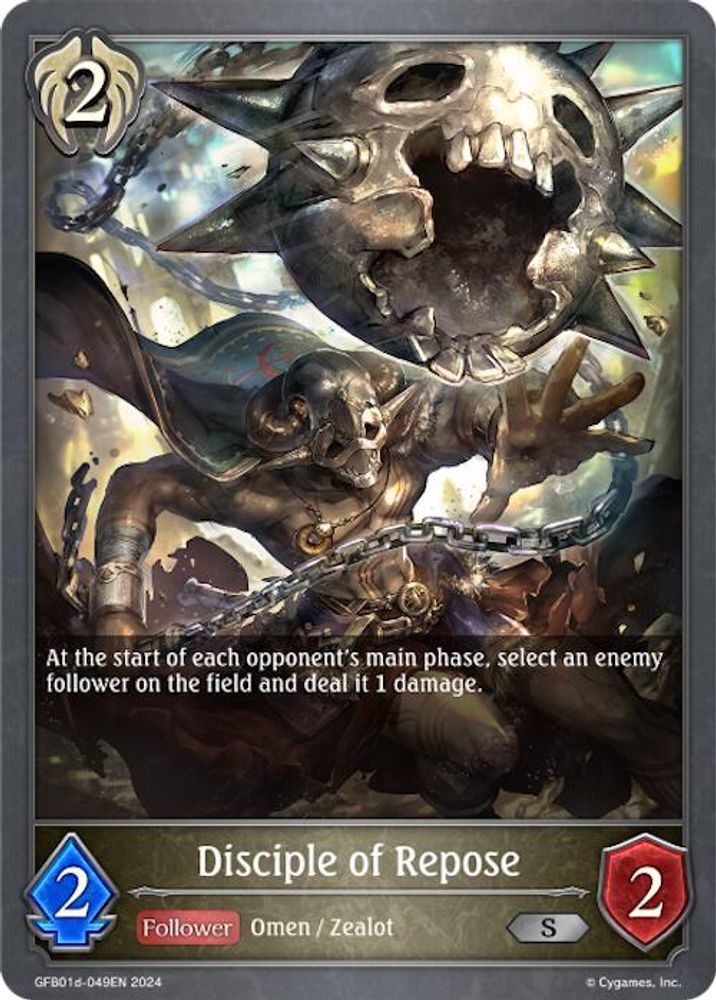 Disciple of Repose, Standard, front