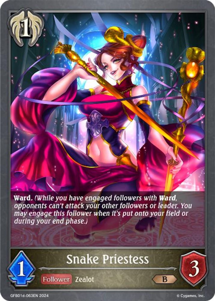 Snake Priestess, Standard, front