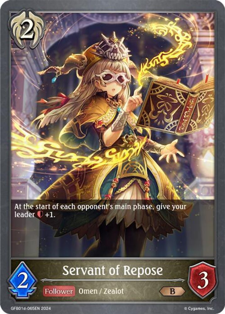 Servant of Repose, Standard, front