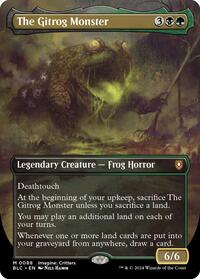 The Gitrog Monster (Borderless), Commander: Bloomburrow