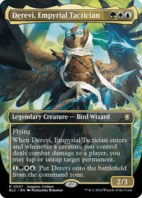 Derevi, Empyrial Tactician (Borderless), Commander: Bloomburrow