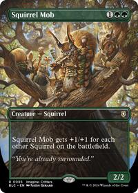Squirrel Mob (Borderless), Commander: Bloomburrow