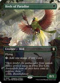 Birds of Paradise (Borderless), Commander: Bloomburrow