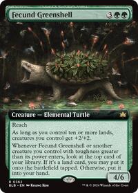 Fecund Greenshell (Extended Art), Bloomburrow