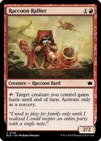 Raccoon Rallier, Bloomburrow