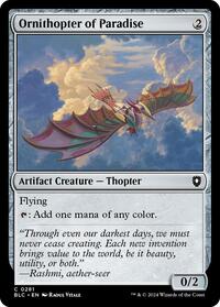 Ornithopter of Paradise, Commander: Bloomburrow