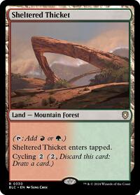 Sheltered Thicket, Commander: Bloomburrow