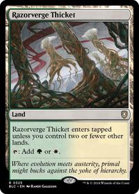 Razorverge Thicket, Commander: Bloomburrow