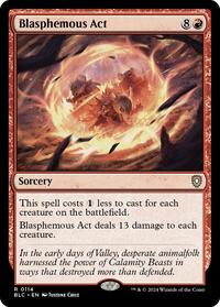 Blasphemous Act, Commander: Bloomburrow