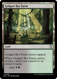 Golgari Rot Farm, Commander: Bloomburrow