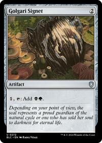 Golgari Signet, Commander: Bloomburrow
