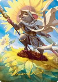 Elspeth, Sun's Champion Art Card (Gold-Stamped Signature), Art Series: Bloomburrow