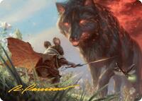 Repel Calamity Art Card (Gold-Stamped Signature), Art Series: Bloomburrow