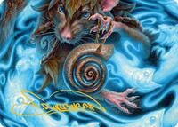 Mind Spiral Art Card (Gold-Stamped Signature), Art Series: Bloomburrow