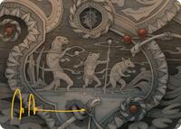 Season of Weaving Art Card (Gold-Stamped Signature), Art Series: Bloomburrow